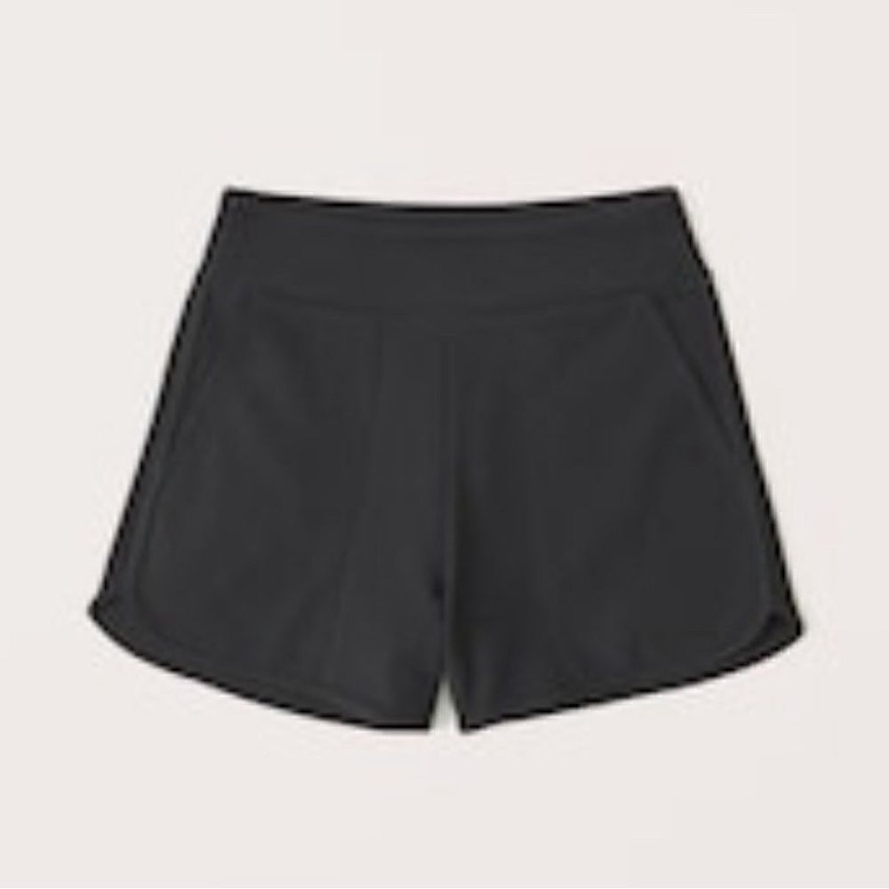 Abercrombie and fitch soft a&f contour shorts black